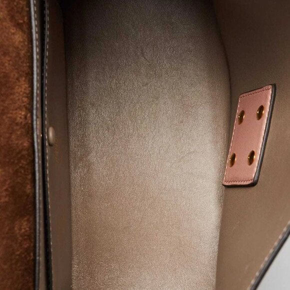 Fendi Pink Smooth Leather Kan U Shoulder Bag 8BT313 - Picture 5 of 12